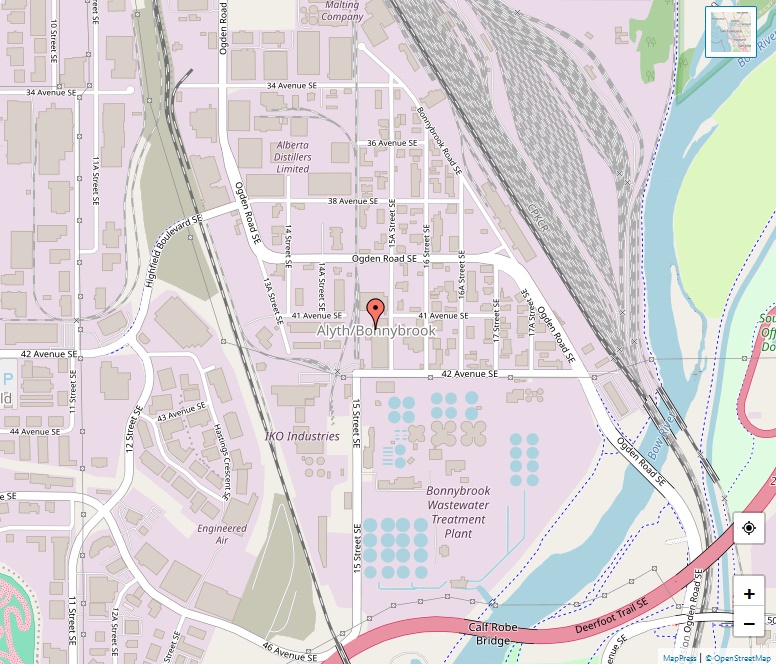 Alyth/Bonnybrook/Manchester Map