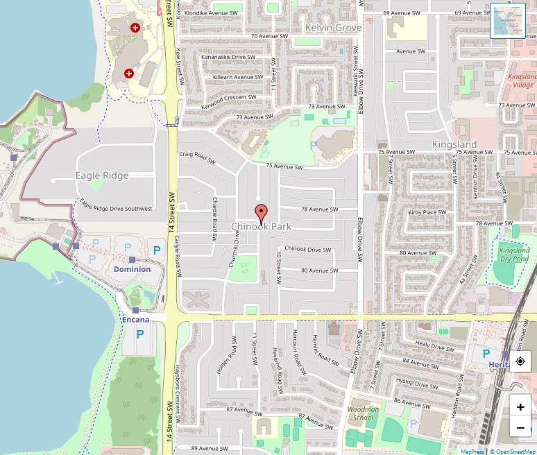 Chinook Park Map