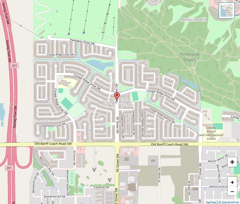 Cougar Ridge Map