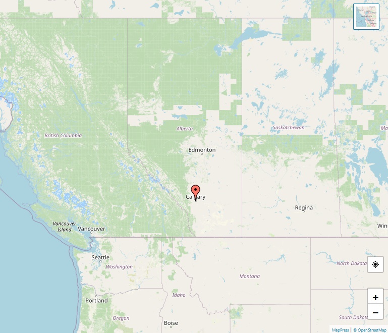 Map of Alberta