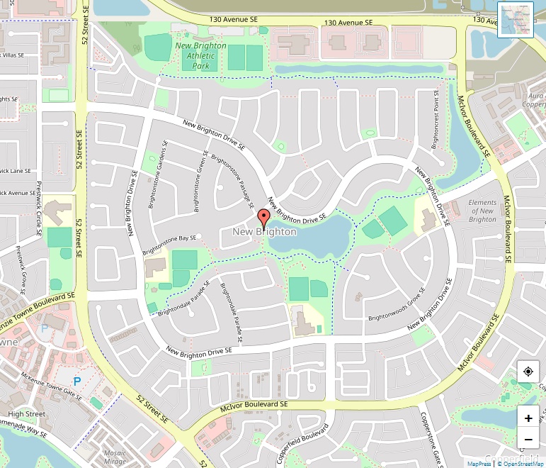 New Brighton Map, Calgary