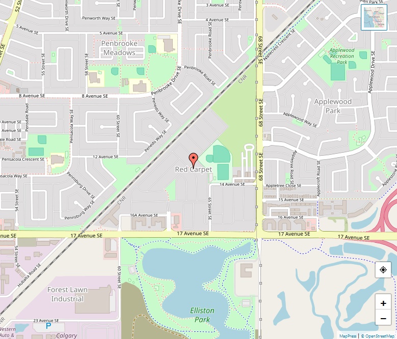 Red Carpet Map, Calgary