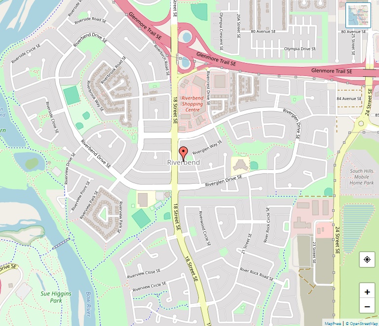 Riverbend Map, Calgary