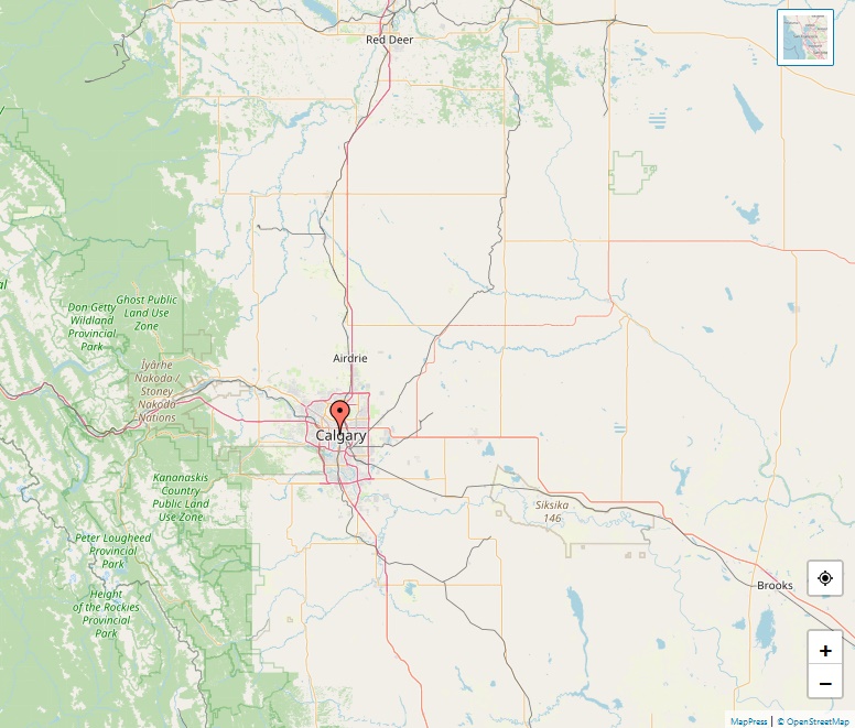 Rocky View County Map