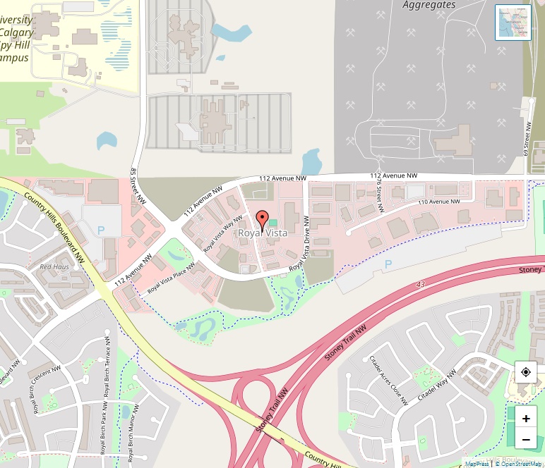Royal Vista Map, Calgary