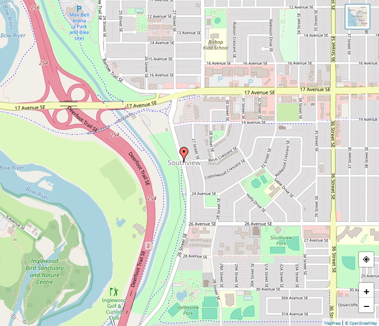 Southview Map, Calgary